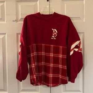 ❌❌SOLD ❌❌Disney Red Christmas Long Sleeve Womans Top Small